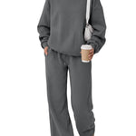 Trendy Queen Women's Mock Neck 2 Piece Sweat Sets Sweatsuits Fall Outfits