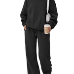 Trendy Queen Women's Mock Neck 2 Piece Sweat Sets Sweatsuits Fall Outfits