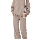 Trendy Queen Women's Mock Neck 2 Piece Sweat Sets Sweatsuits Fall Outfits