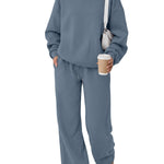 Trendy Queen Women's Mock Neck 2 Piece Sweat Sets Sweatsuits Fall Outfits