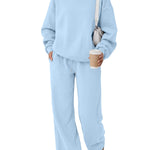 Trendy Queen Women's Mock Neck 2 Piece Sweat Sets Sweatsuits Fall Outfits