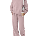 Trendy Queen Women's Mock Neck 2 Piece Sweat Sets Sweatsuits Fall Outfits
