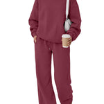 Trendy Queen Women's Mock Neck 2 Piece Sweat Sets Sweatsuits Fall Outfits
