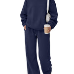 Trendy Queen Women's Mock Neck 2 Piece Sweat Sets Sweatsuits Fall Outfits