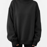 Trendy Queen Womens Mock Neck Sweatshirt Oversized Casual Fall Clothes 2026