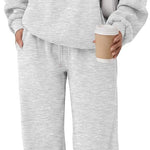 Trendy Queen Women's Mock Neck 2 Piece Sweat Sets Sweatsuits Fall Outfits