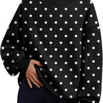 Trendy Queen Womens Mock Neck Sweatshirts Oversized Pullover Fall Outfits