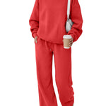 Trendy Queen Women's Mock Neck 2 Piece Sweat Sets Sweatsuits Fall Outfits