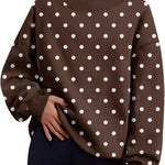 Trendy Queen Womens Mock Neck Sweatshirts Oversized Pullover Fall Outfits