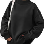 Trendy Queen Womens Mock Neck Sweatshirt Oversized Casual Fall Clothes 2026