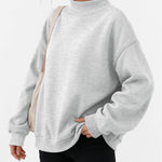 Trendy Queen Womens Mock Neck Sweatshirt Oversized Casual Fall Clothes 2026