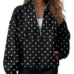 AUTOMET Women's Quarter Zip Oversized Sweatshirt Fleece Mock Neck Pullover