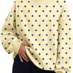 Trendy Queen Womens Mock Neck Sweatshirts Oversized Pullover Fall Outfits
