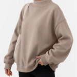 Trendy Queen Womens Mock Neck Sweatshirt Oversized Casual Fall Clothes 2026