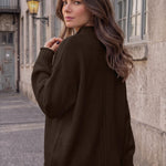 Trendy Queen Womens Oversized Sweaters Mock Neck 2026 Fall Knit Outfits