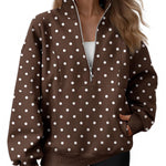 AUTOMET Women's Quarter Zip Oversized Sweatshirt Fleece Mock Neck Pullover