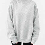 Trendy Queen Womens Mock Neck Sweatshirt Oversized Casual Fall Clothes 2026