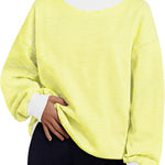 Trendy Queen Womens Mock Neck Sweatshirts Oversized Pullover Fall Outfits