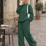 Trendy Queen Women's Mock Neck 2 Piece Sweat Sets Sweatsuits Fall Outfits