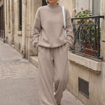 Trendy Queen Women's Mock Neck 2 Piece Sweat Sets Sweatsuits Fall Outfits