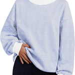 Trendy Queen Womens Mock Neck Sweatshirts Oversized Pullover Fall Outfits