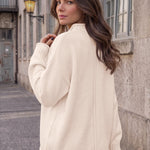 Trendy Queen Womens Oversized Sweaters Mock Neck 2026 Fall Knit Outfits