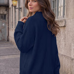 Trendy Queen Womens Oversized Sweaters Mock Neck 2026 Fall Knit Outfits