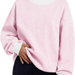 Trendy Queen Womens Mock Neck Sweatshirts Oversized Pullover Fall Outfits
